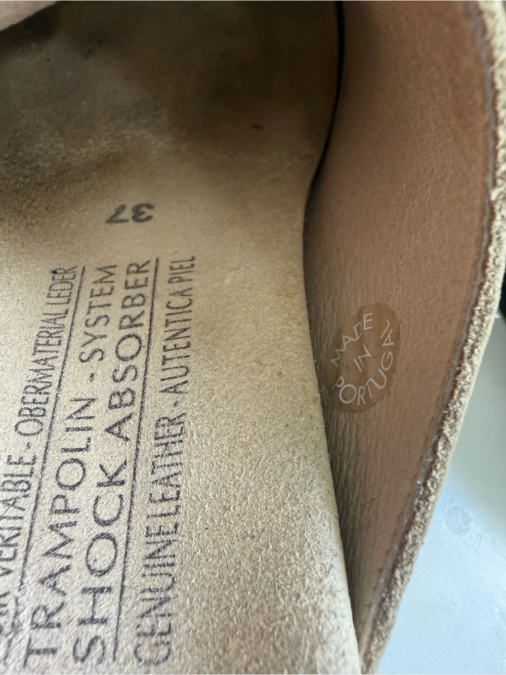 Mephisto Hanik women size 6 Nude Beige Open-Toe Leather Slide Mules - Picture 4 of 7